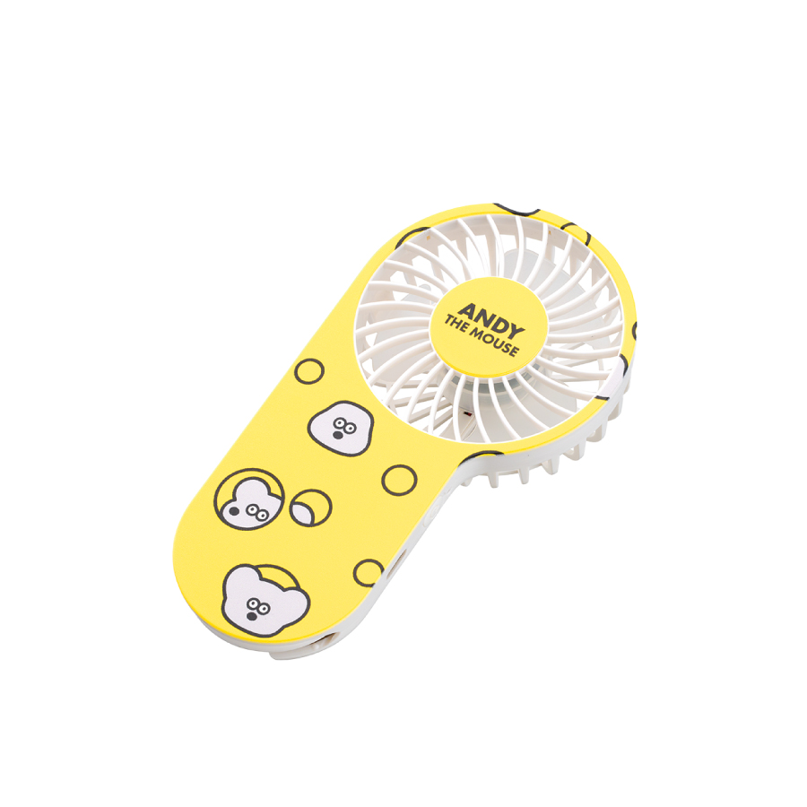ねずみのANDY コンパクトハンディファン｜フック付き