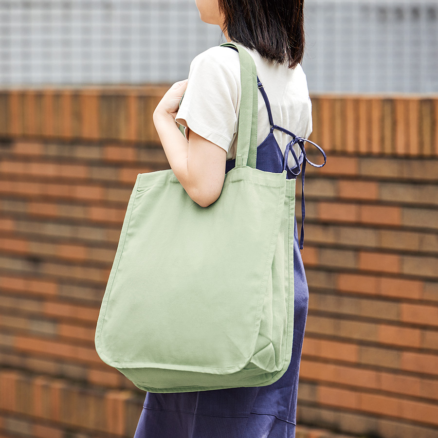 大うちわが入る推し活トートバッグ（丸底）｜全7カラー